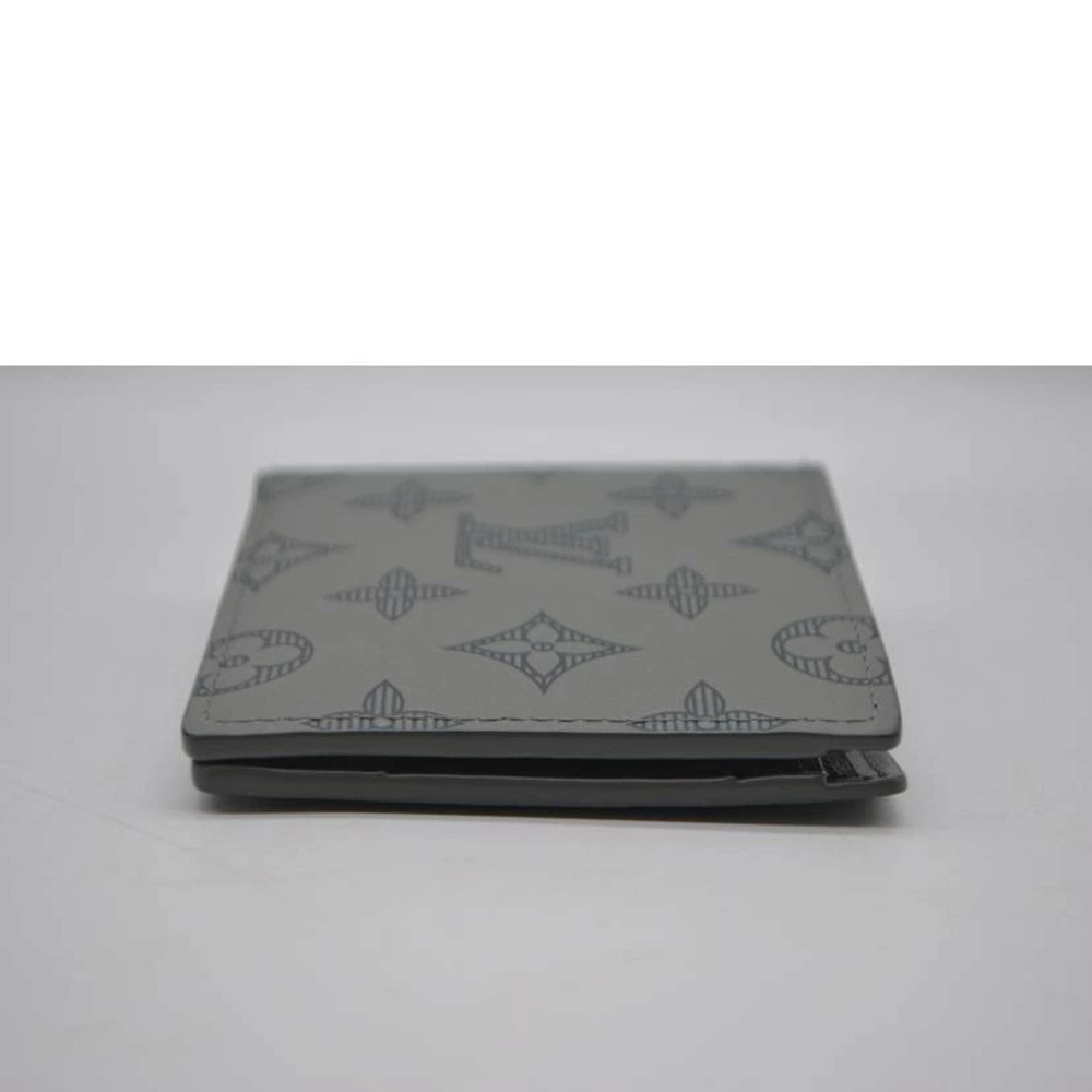 LOUIS VUITTON Portefeuille Multiple Monogram Shadow Black Gray - Picture 5 of 6